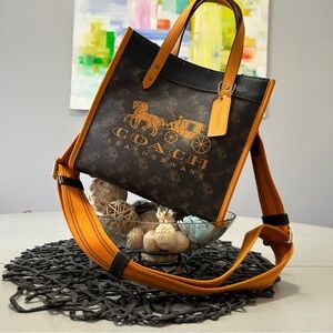 Coach Horse and Carriage Field Tote 22 Tote Crossbody